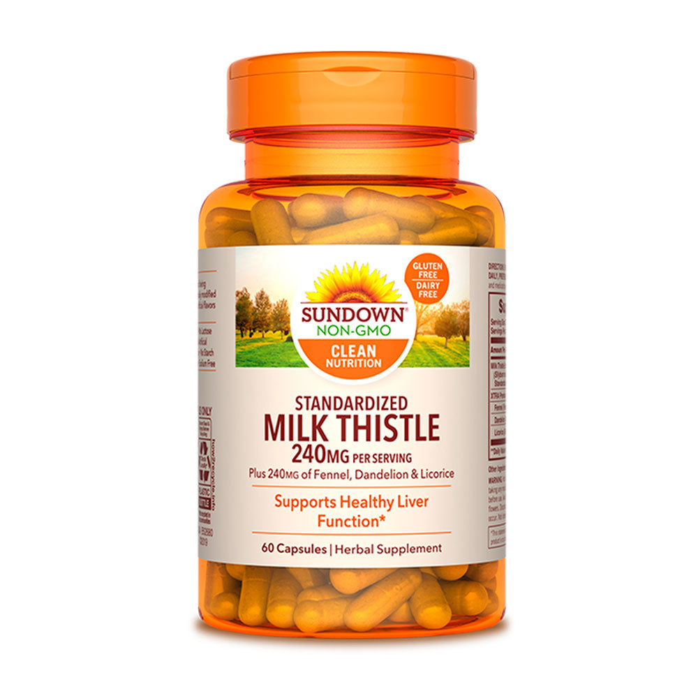 Sundown Cardo Mariano 240 mg por porción | 60 cápsulas