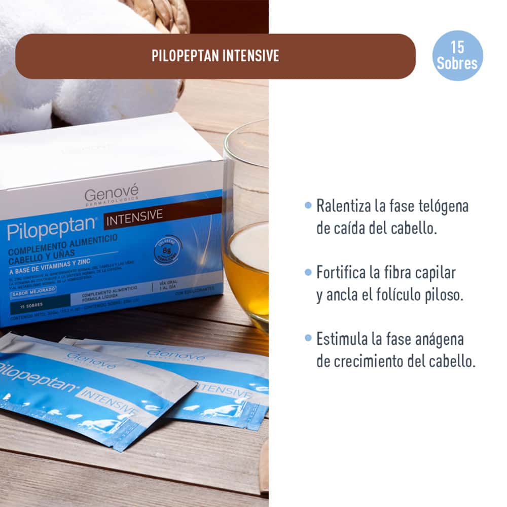 Pilopeptan Intensive Sobres (Caja 15 UN) – Tratamiento Anticaída