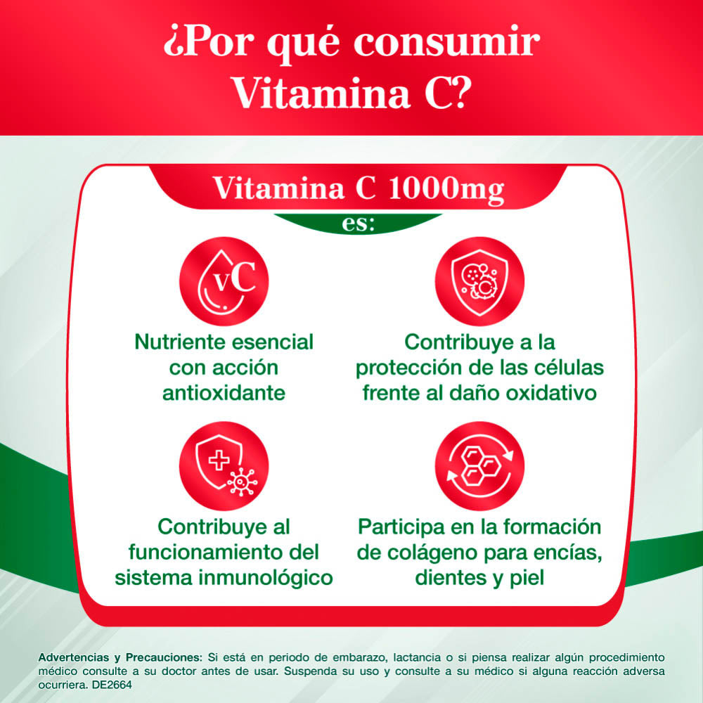 Sunvit Vitamina C 1000 mg | 100 tabletas