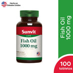 Sunvit Fish Oil 1000 mg Con 100 Cápsula Blanda