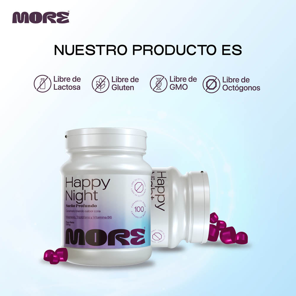 More Happy Night Gomitas Sabor Cola | 100 gomitas