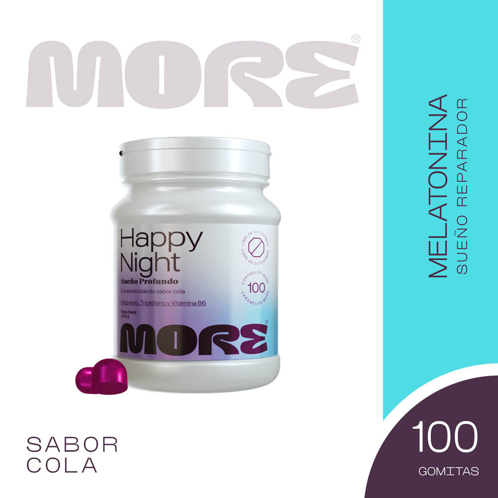 More Happy Night Gomitas Sabor Cola | 100 gomitas