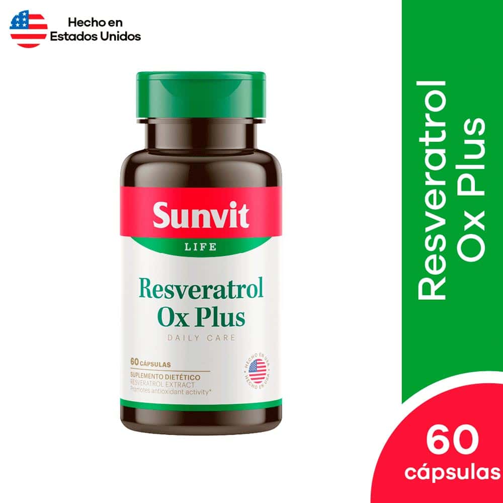 Sunvit Resveratrol OX Plus | 60 cápsulas