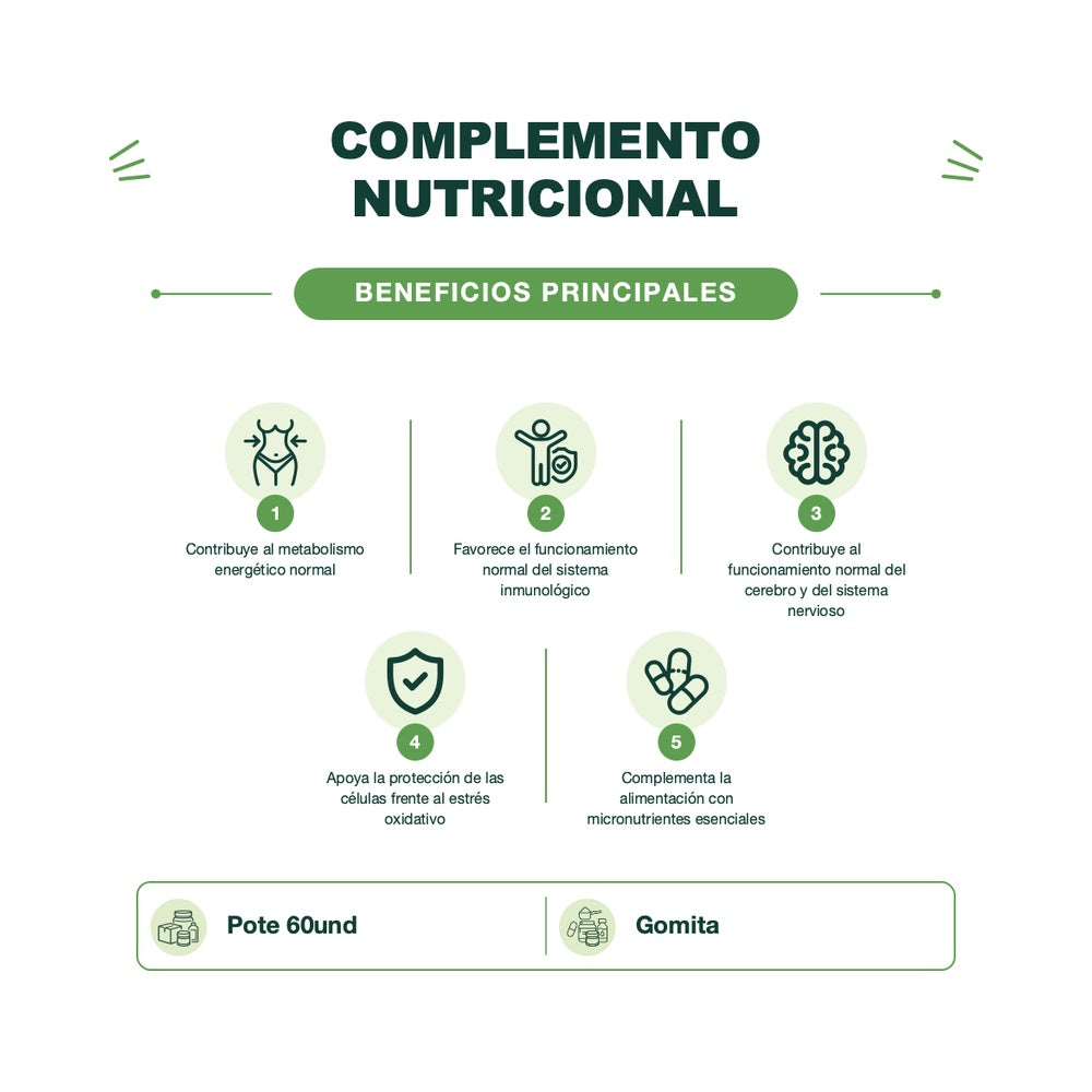 More Kids Multi con Vitaminas | 60 gomitas sabor plátano