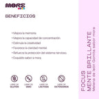 More Kids Focus con Melena de León | 60 gomitas sabor mora