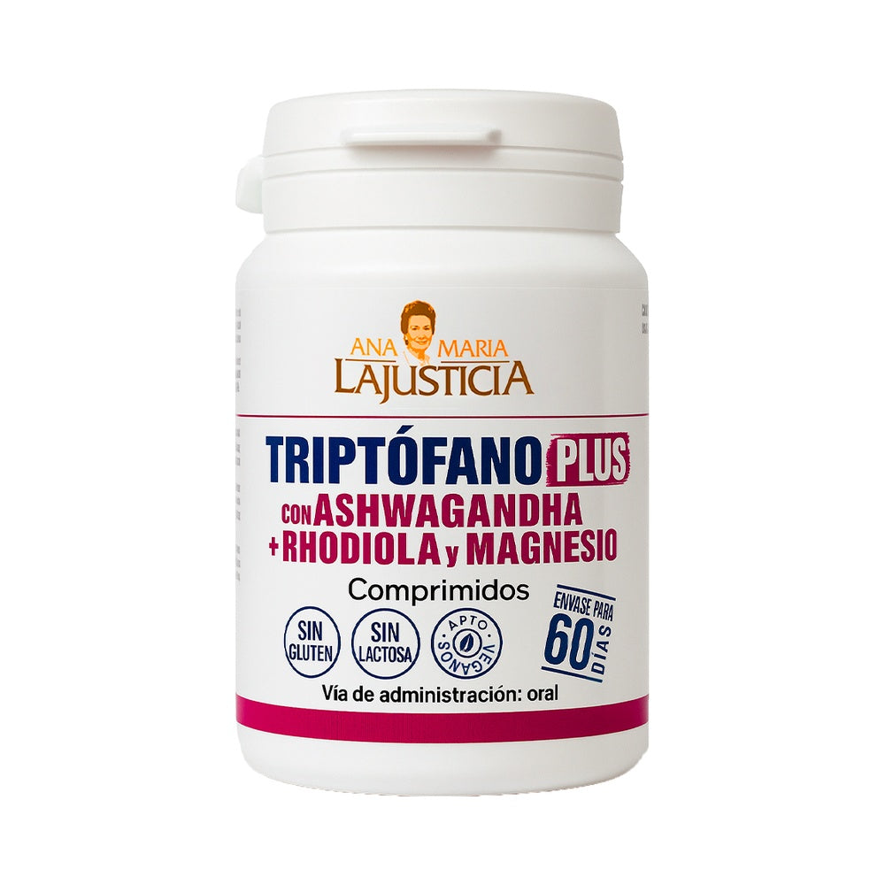 Ana María Lajusticia Triptófano Plus Ashwagandha y Rhodiola | 60 comprimidos