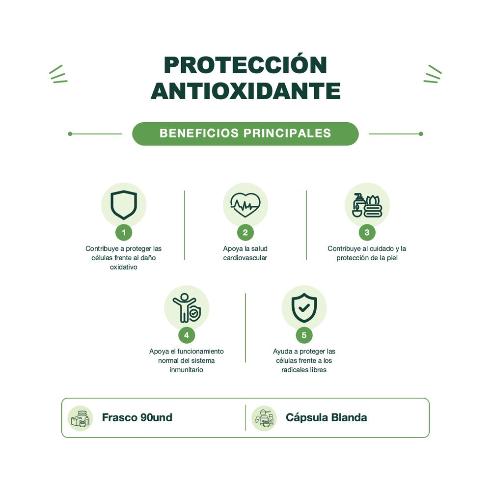 Drasanvi Vitamina E Nutrabásics | Apoyo Antioxidante | 90 cápsulas blandas