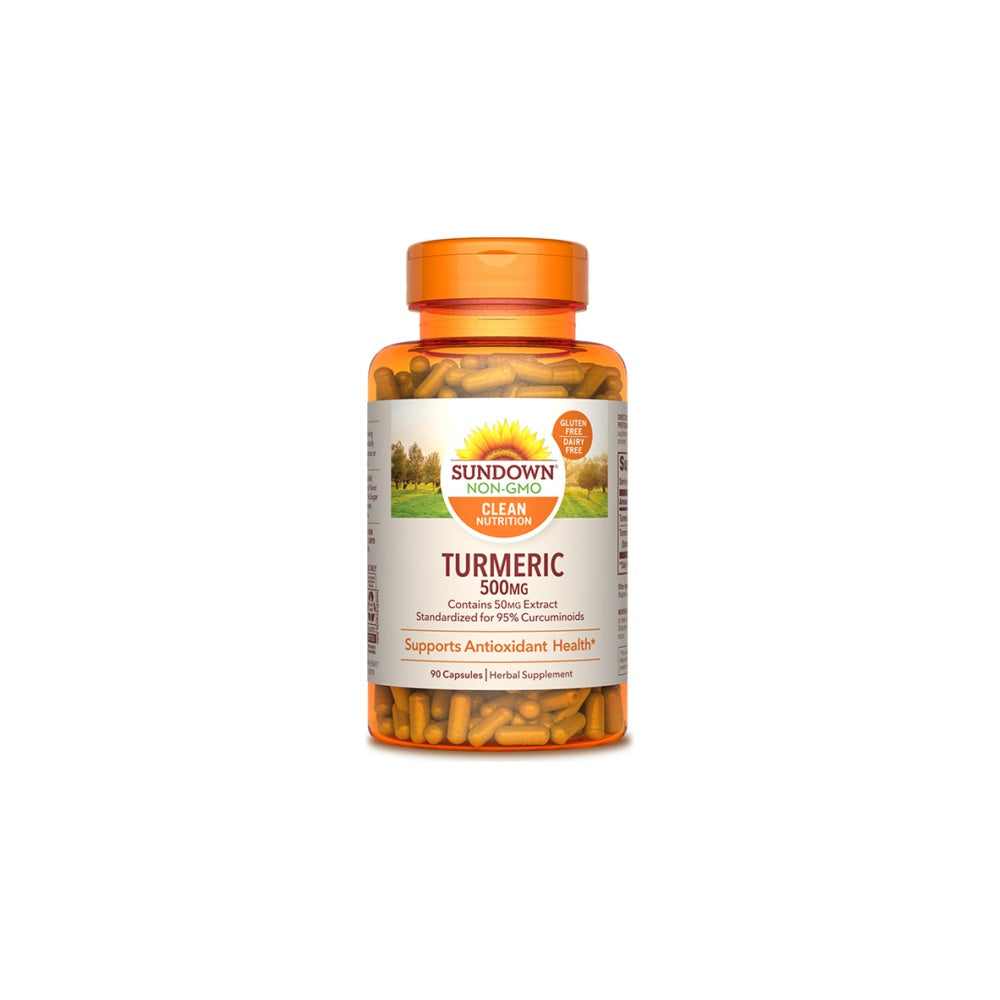Sundown Cúrcuma 500 mg | Apoyo Antioxidante | 90 cápsulas