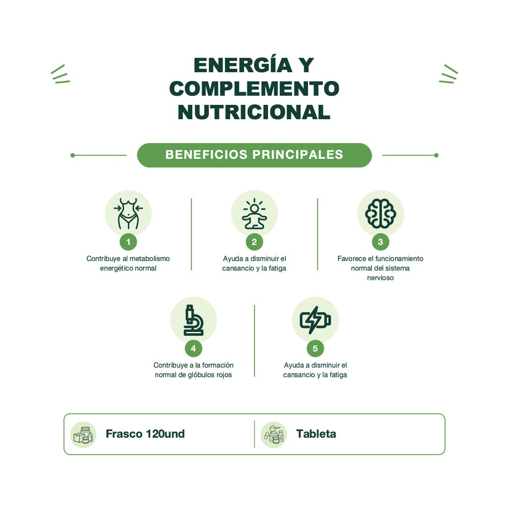 Sundown Vitamina B12 1000 mcg Liberación Prolongada | 120 tabletas