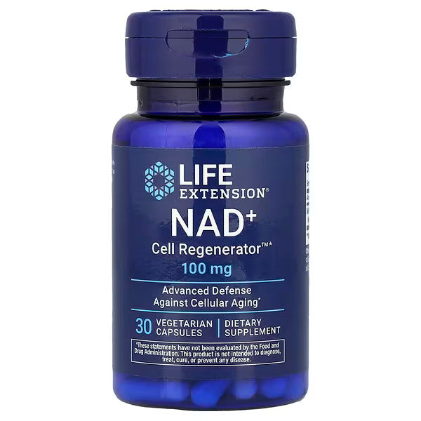 Life Extension, NAD+ Cell Regenerator™, 100 mg, 30 cápsulas vegetarianas