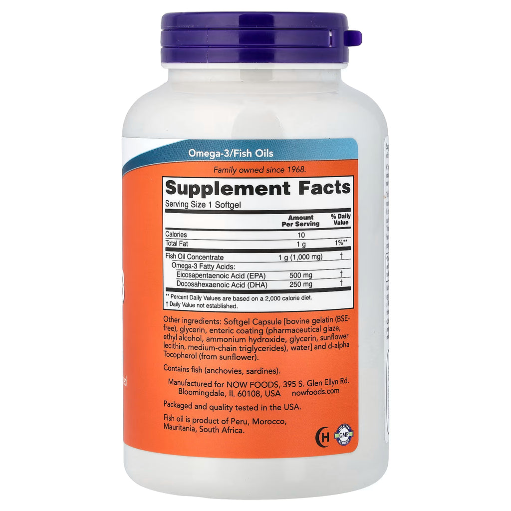 Ultra Omega-3 Aceite de Pescado 180 Cápsulas Blandas - Alta Concentración
