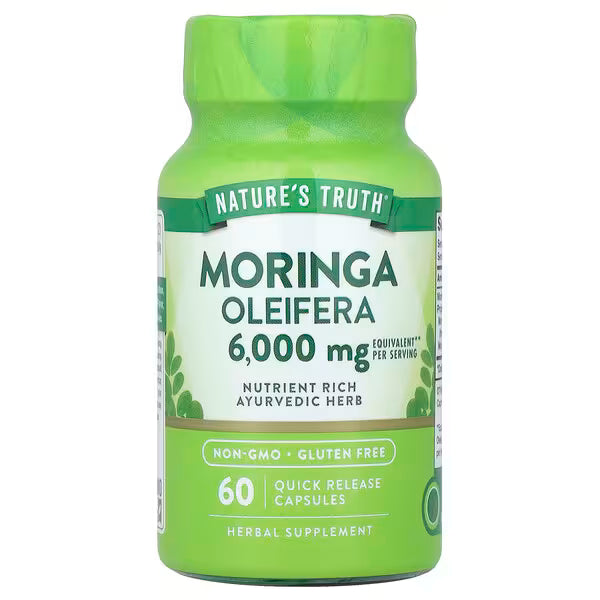 Nature’s Truth Moringa Oleifera 6000 mg equivalentes | 60 cápsulas