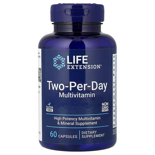 Life Extension, Multivitamínico para dos veces al día, 60 cápsulas