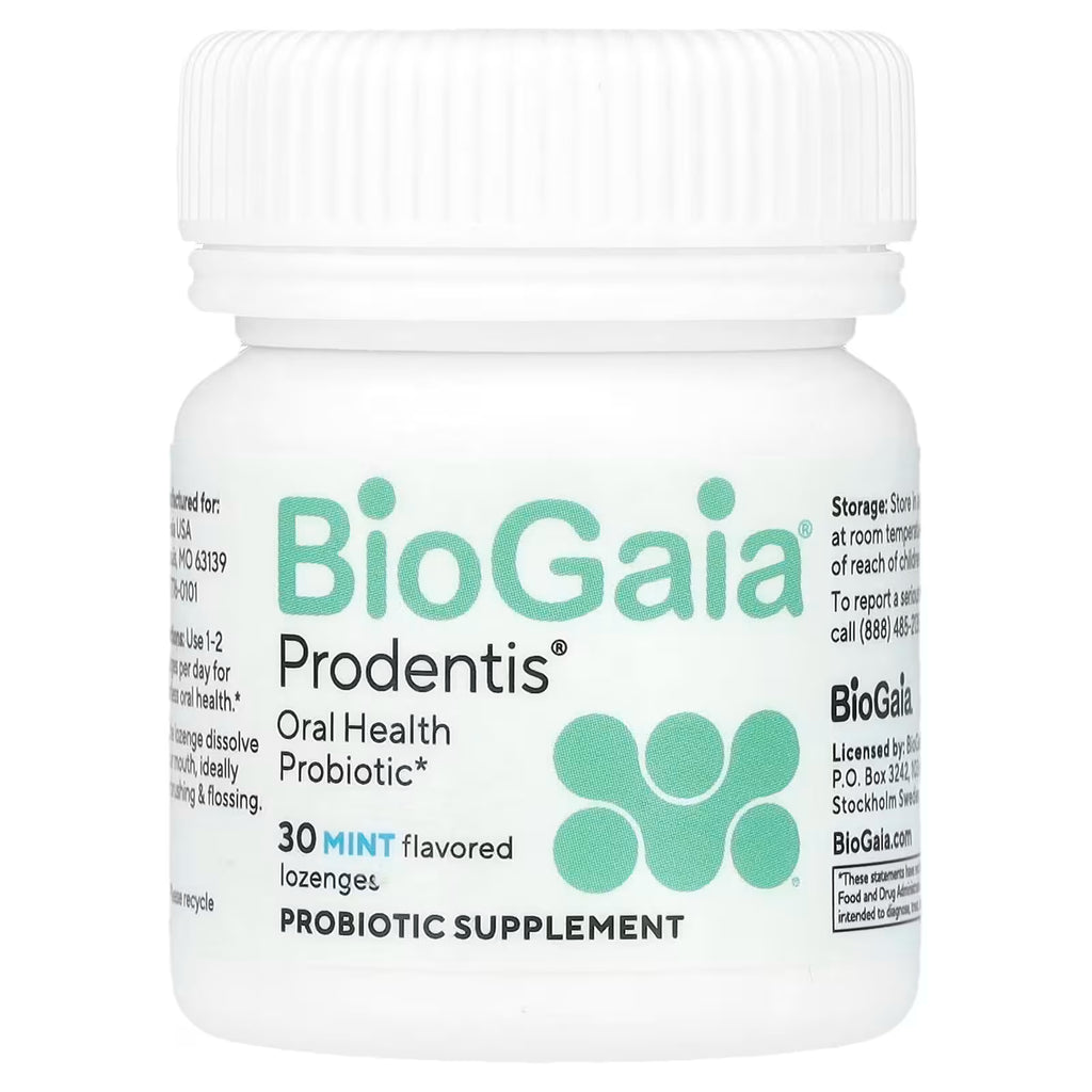 BioGaia Prodentis Probiótico Bucal Menta 30 Comprimidos - Encías y Dientes Saludables