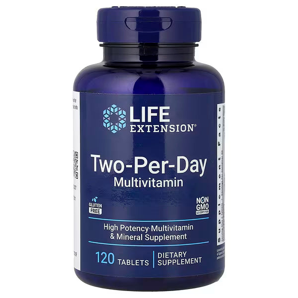Multivitamínico para dos veces al día, 120 comprimidos