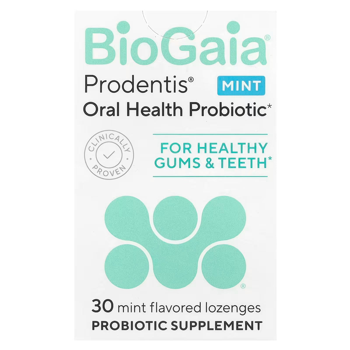 BioGaia Prodentis Probiótico Bucal Menta 30 Comprimidos - Encías y Dientes Saludables