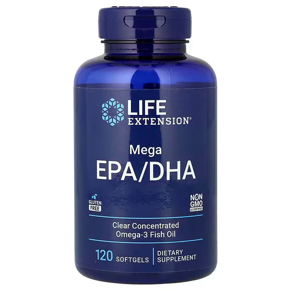 Life Extension, Mega EPA/DHA, 120 cápsulas blandas
