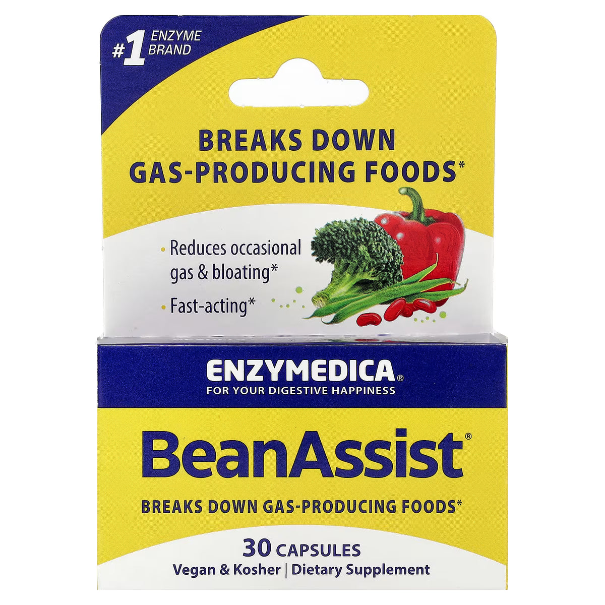 Enzymedica BeanAssist® | Apoyo Digestivo para Legumbres, 30 cápsulas