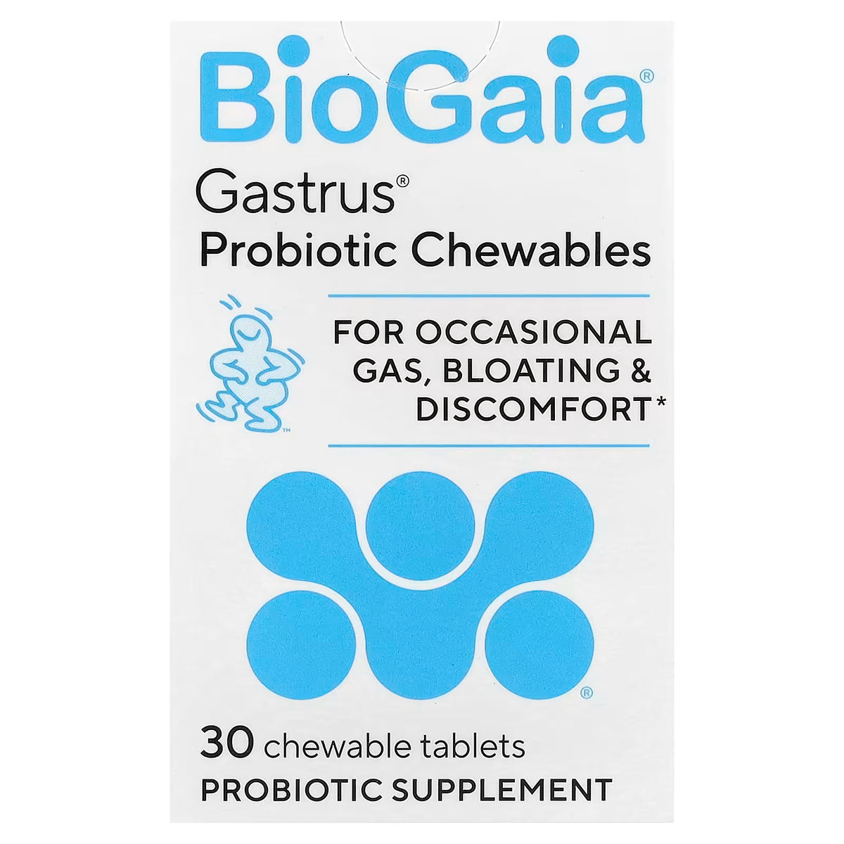 BioGaia Gastrus Probióticos Masticables 30 Comprimidos - Salud Gástrica