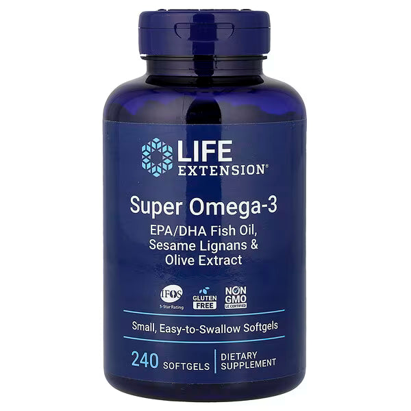 Life Extension, Super Omega-3, 240 cápsulas blandas