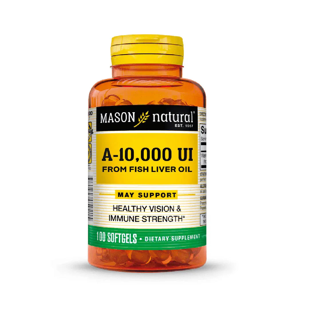 Mason Vitamina A 10000 UI Visión y Piel x 100 Softgels