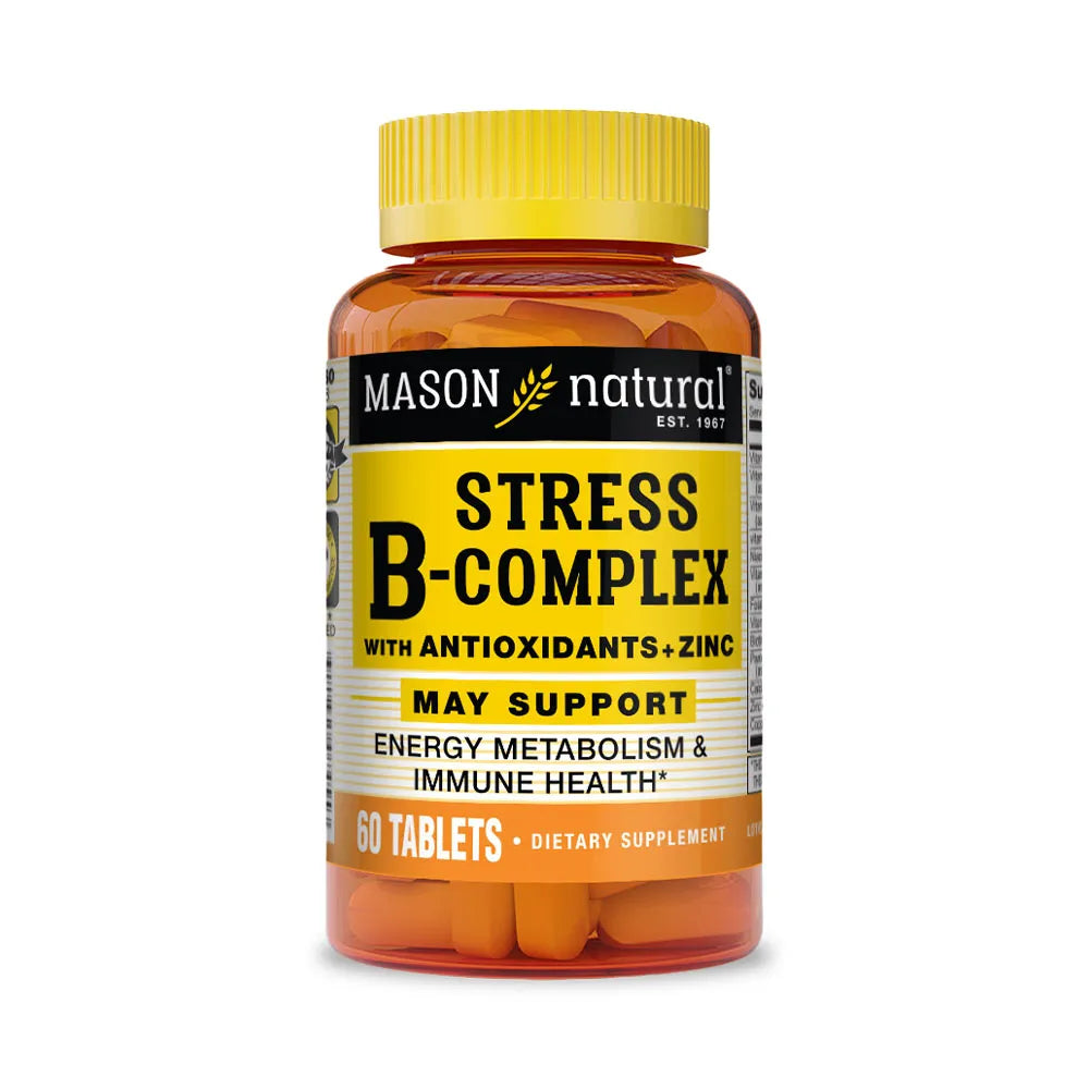 Mason Stress Formula B Complex con Antioxidantes y Zinc - 60 Tabletas