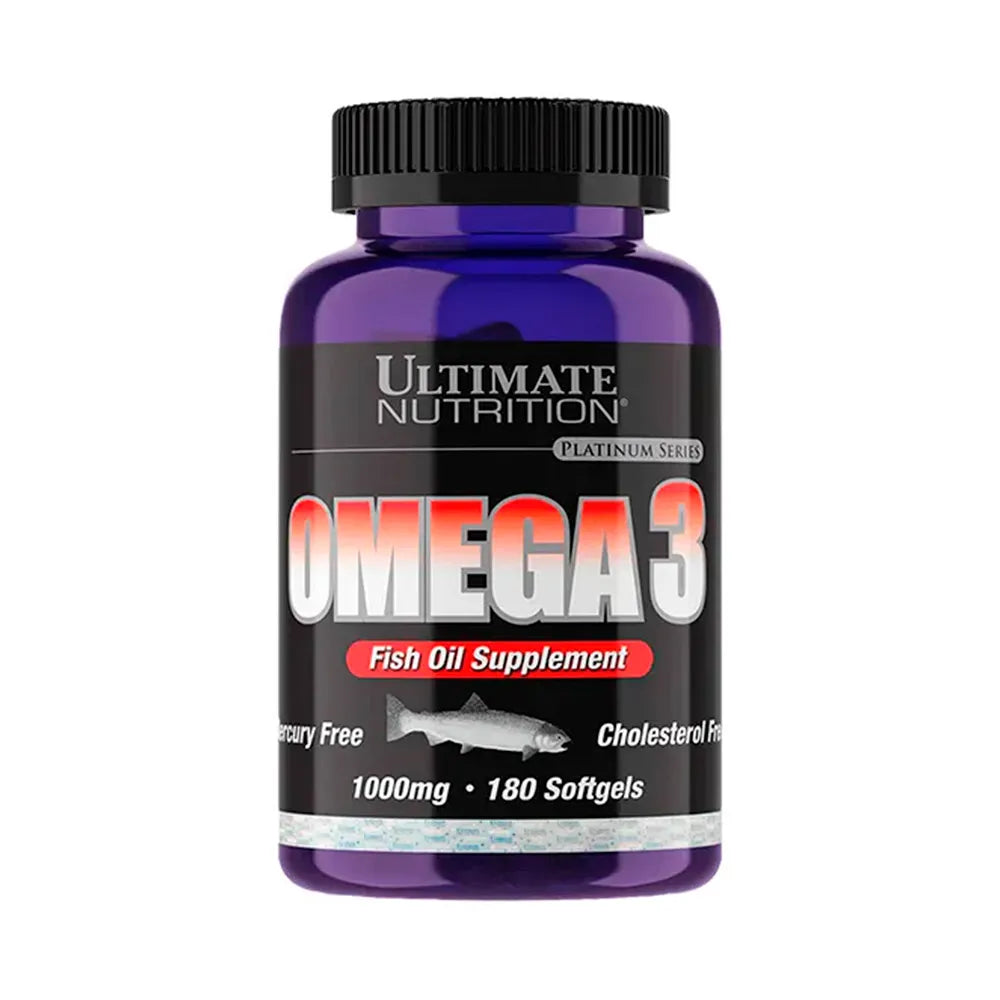 Ultimate Nutrition Omega 3 1000mg 180 Cápsulas Blandas EPA y DHA