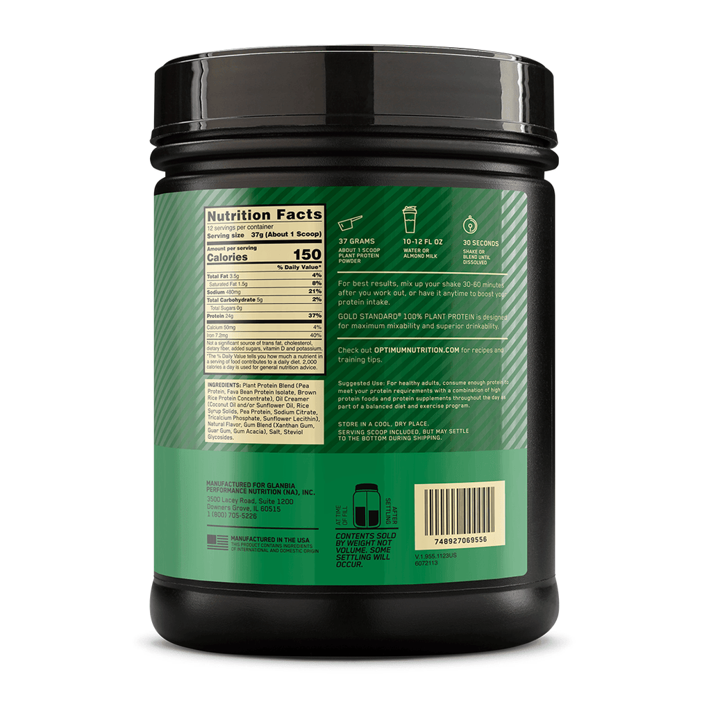 ON - Gold Standard 100% Plant Protein Vainilla 444g - Proteína Vegetal