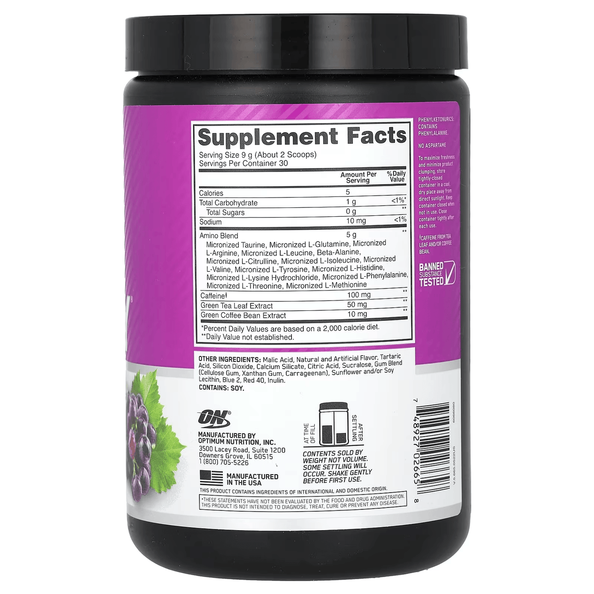Amino Energy 270g - Optimum Nutrition