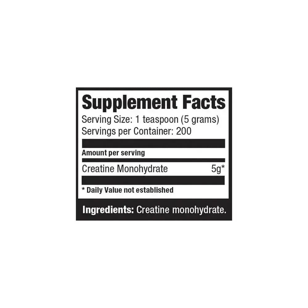 Creatina Monohidratada 1kg - Suplemento de Fuerza y Rendimiento