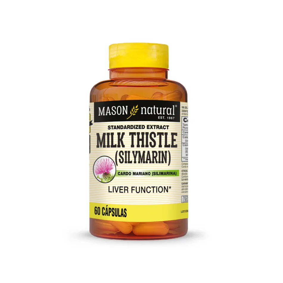 Mason Milk Thistle Silimarina - 60 Cápsulas