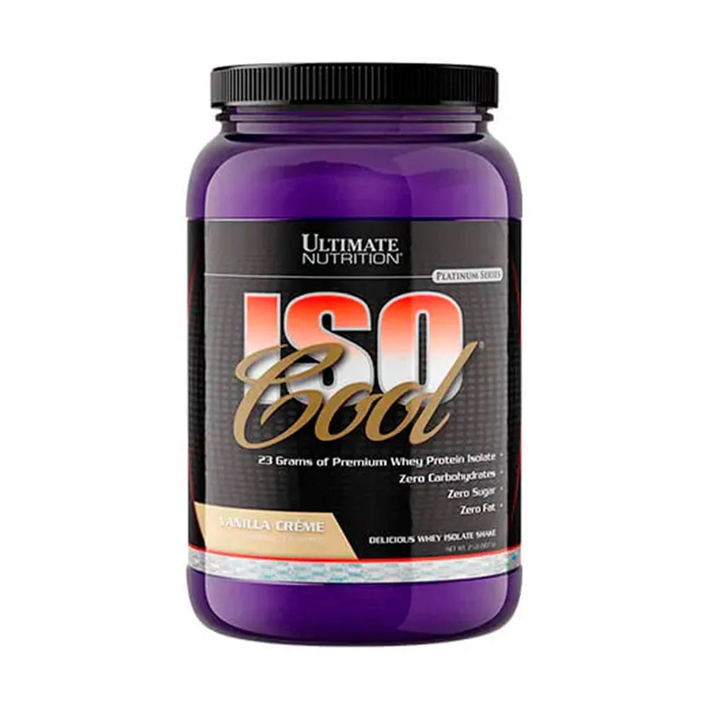 Ultimate Nutrition Iso Cool Vainilla 2lb (907g) - Proteína Aislada de Suero