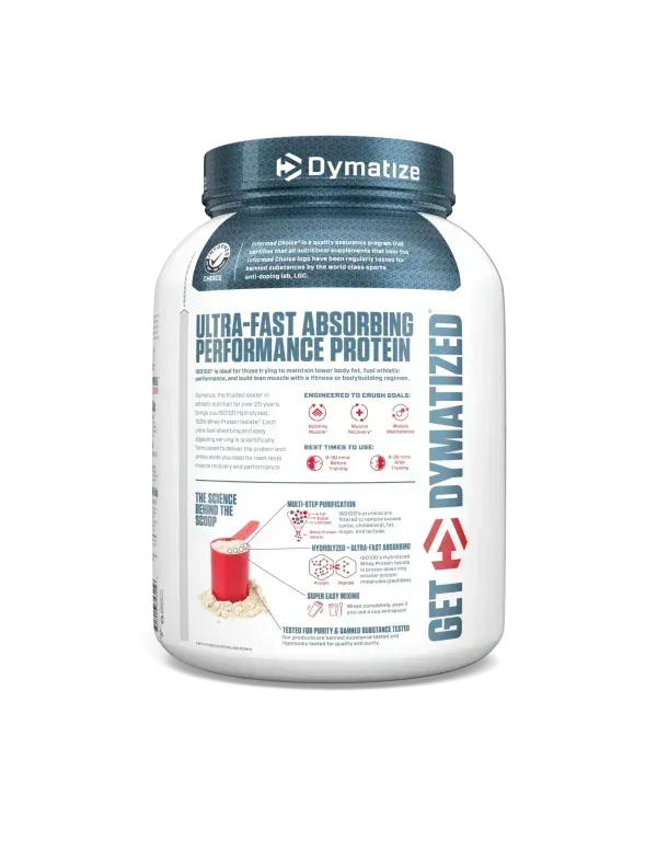 ISO 100 Hydrolyzed Vainilla 3lb (1.37kg) - Proteína Aislada Hidrolizada