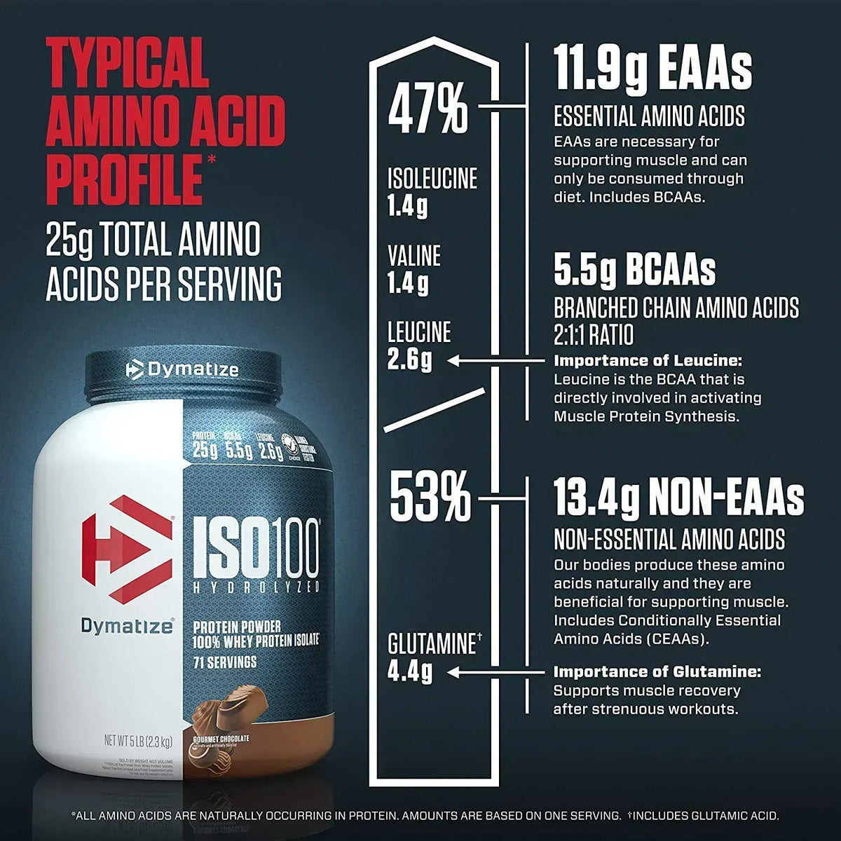 ISO 100 Hydrolyzed Chocolate 5lb (2.3kg) - Proteína Aislada Hidrolizada