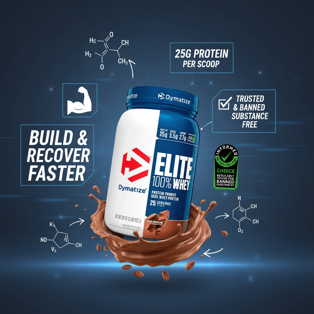 Elite Whey Chocolate 2lb (907g) - Proteína de Suero de Leche