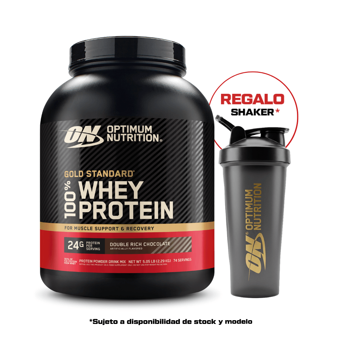 ON Gold Standard 100% Whey 5lb Chocolate - Proteína de Suero de Leche