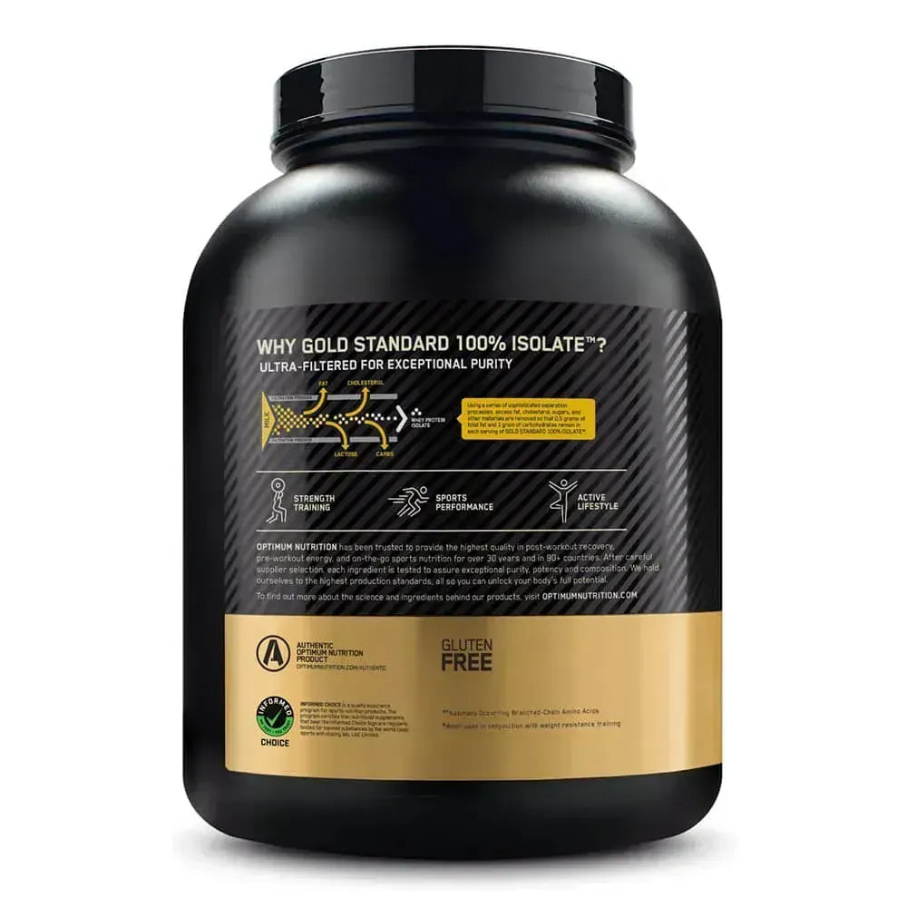 ON Gold Standard 100% Isolate 5lb - Proteína Aislada Premium