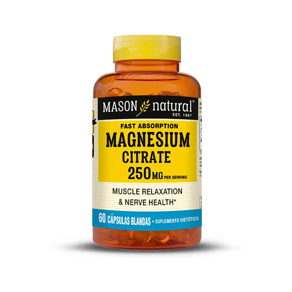 Mason Natural Citrato de Magnesio 250 mg (60 Cáps)