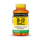 Vitamina B12 3000 mcg Mason Natural Sublingual | Energía y Mente