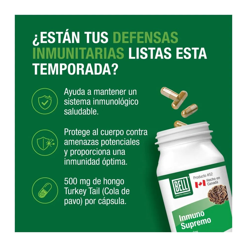 Bell Lifestyle Inmuno Supremo (Turkey Tail) - 90 Cápsulas