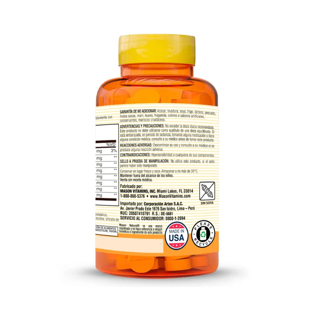 Mason Ultra Enzimas Digestivas - 60 Tabletas