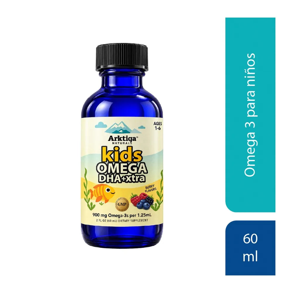 Arktiqa Naturals Kids Omega DHA+Xtra | Omega-3 Infantil 60 ml