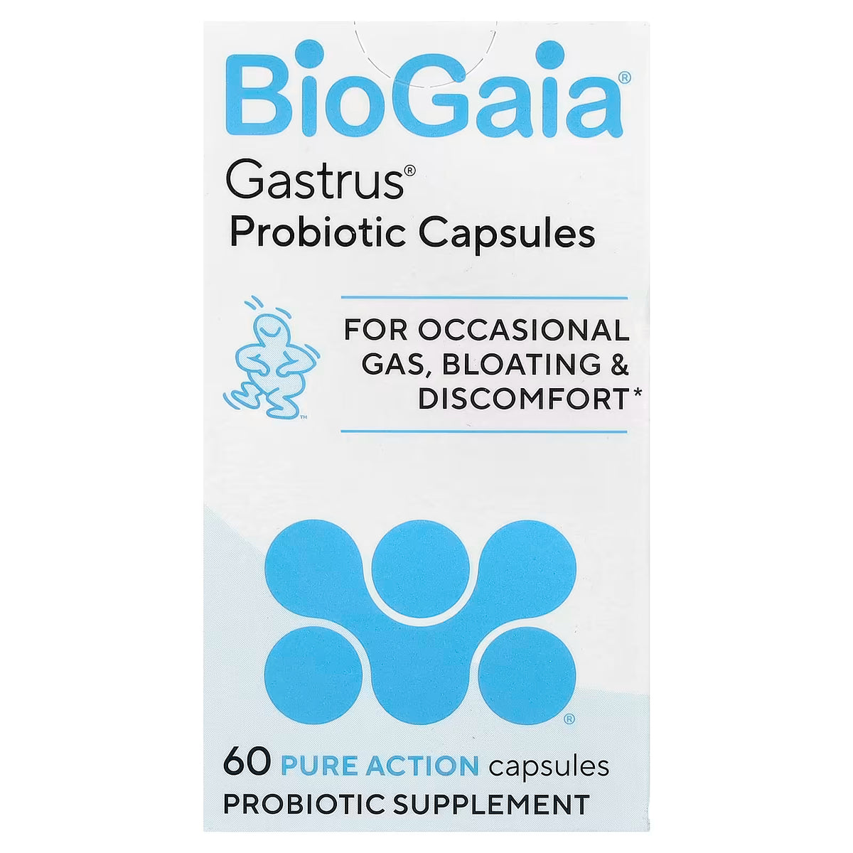 BioGaia Gastrus 60 Cápsulas de Acción Pura - Suplemento Probiótico Avanzado