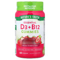 Nature’s Truth D3 + B12 | Energía y Soporte Óseo | 60 gomitas