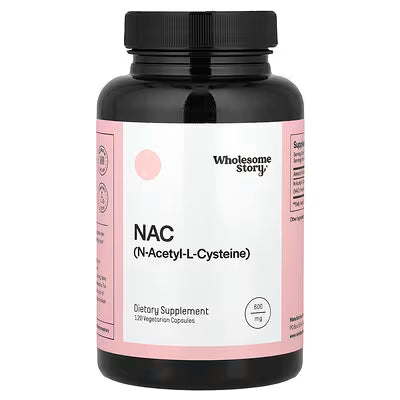 Wholesome Story NAC 600 mg (N-Acetil-L-Cisteína) | 120 cápsulas vegetarianas