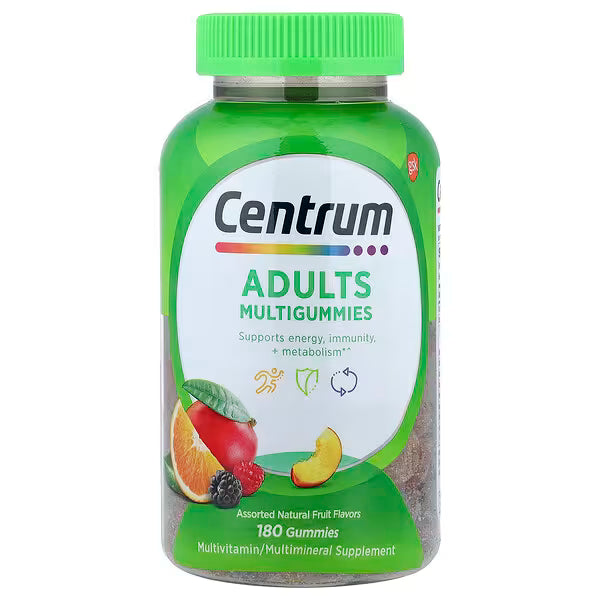 Centrum Adults Multigummies Frutos Naturales Surtidos 180 Gomitas -  Adultos