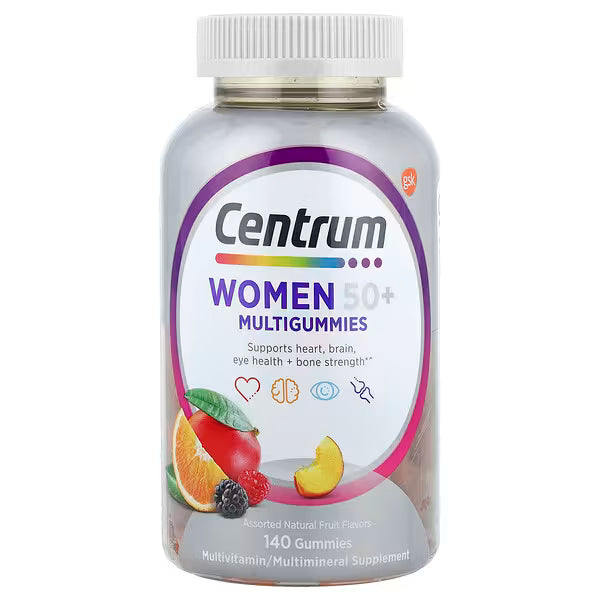 Centrum Silver Women 50+ Multigummies Frutos Naturales Surtidos 140 Gomitas