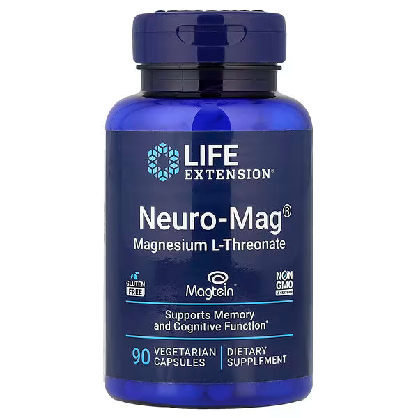 Neuro-Mag®, L-treonato de magnesio 48 mg, 90 cápsulas vegetales