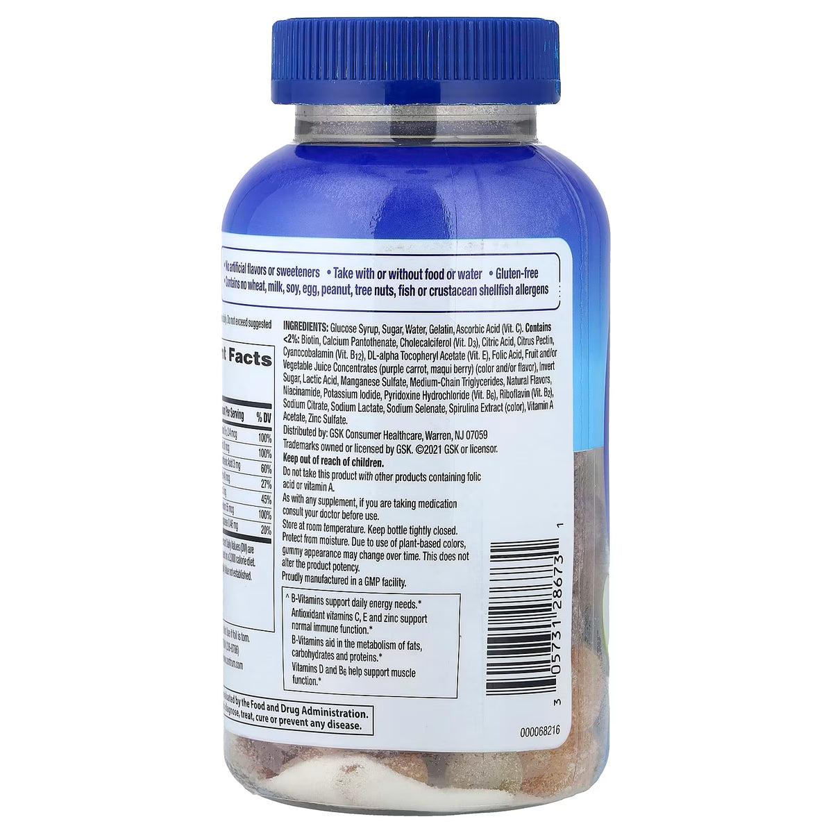 Centrum Men Multigummies Frutos Naturales Surtidos 170 Gomitas - Uso Masculino