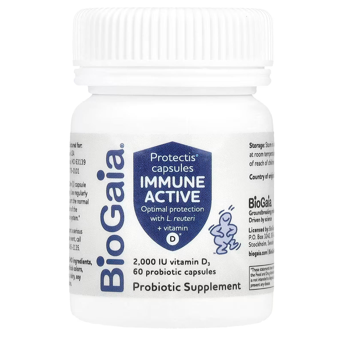 BioGaia Protectis Cápsulas Inmunitarias Activas 60 Cápsulas - Probiótico Avanzado